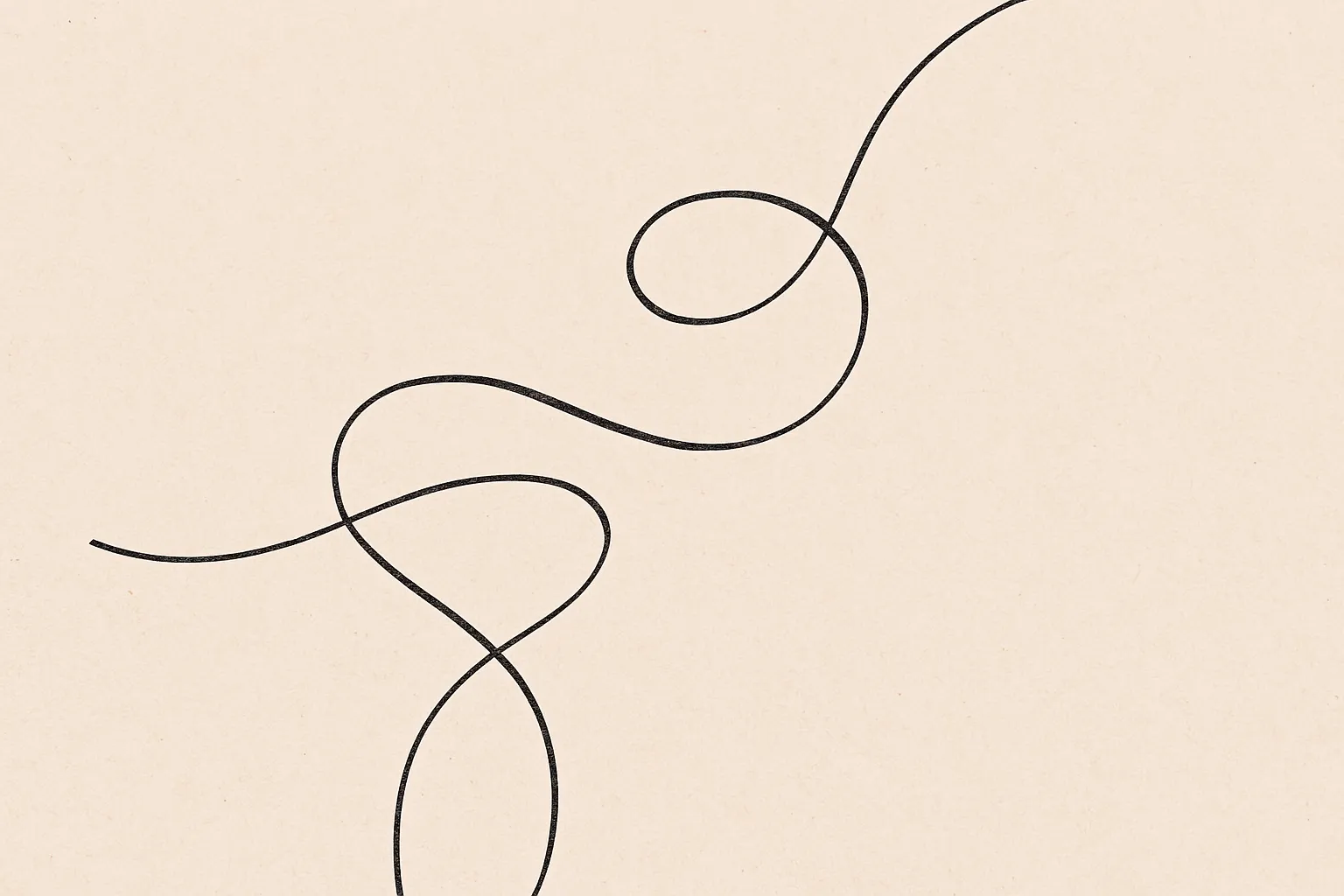 minimal abstract beige curves forming soft wave shapes