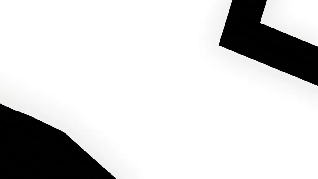 Black and white modern abstract composition