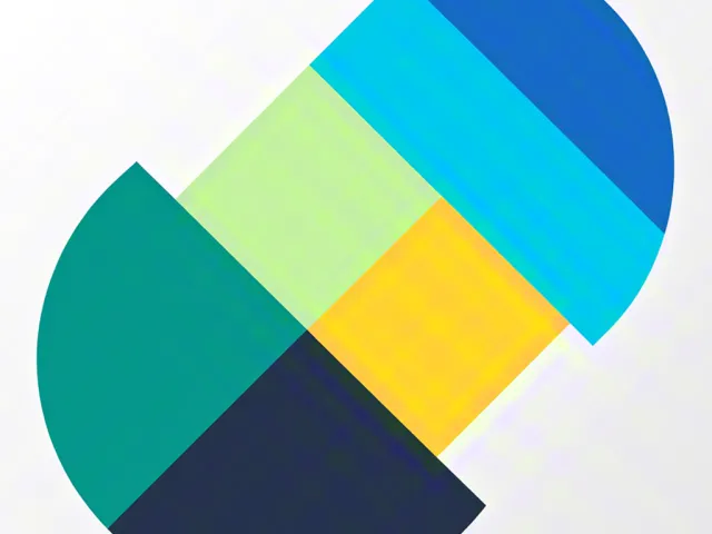 colorful geometric shape forming a modern logo-style symbol