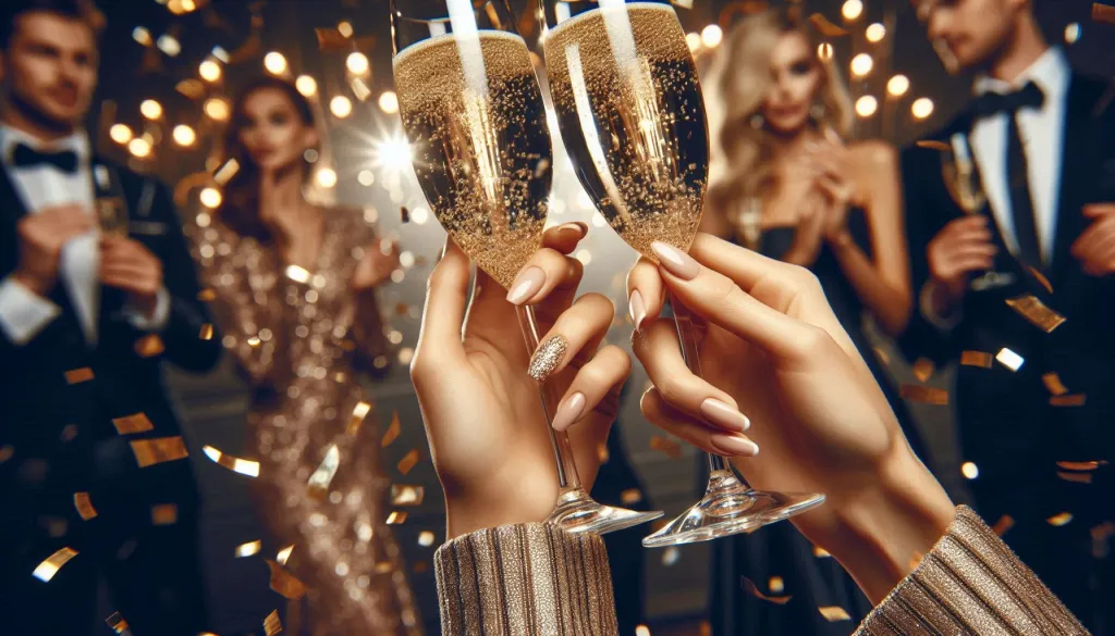 Champagne Toast Holiday Celebration