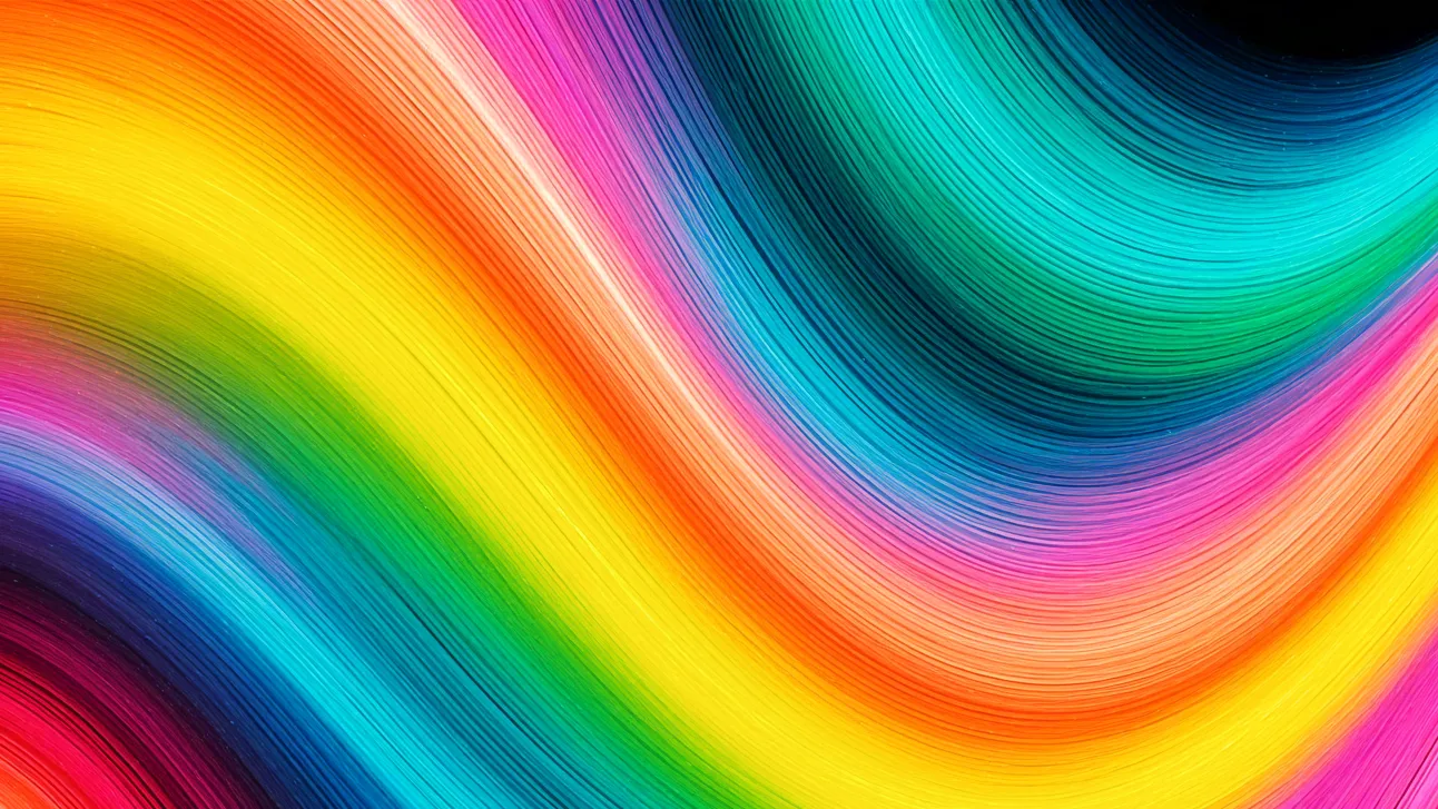bright multicolor wave abstract background