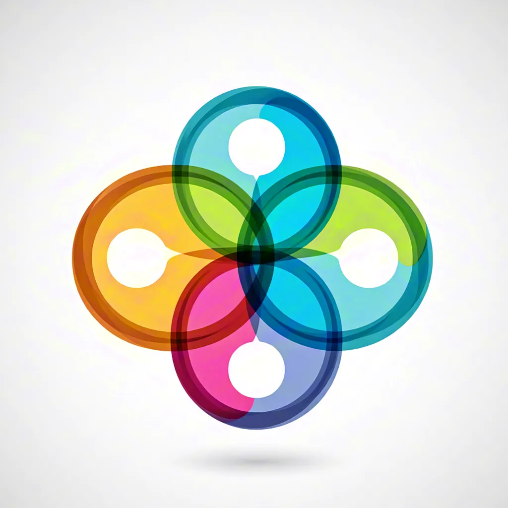 Colorful circular symbol