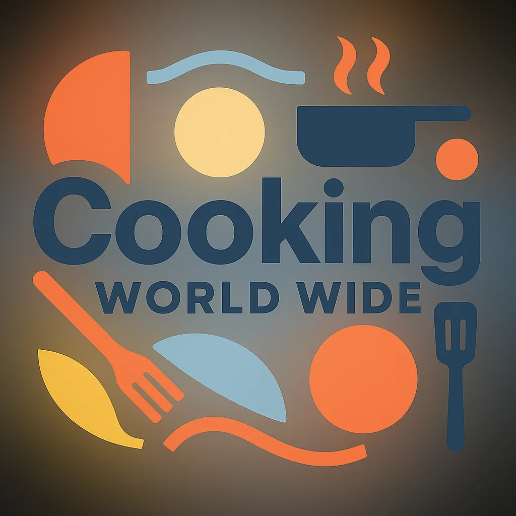 Cooking World Wide flat illustration
