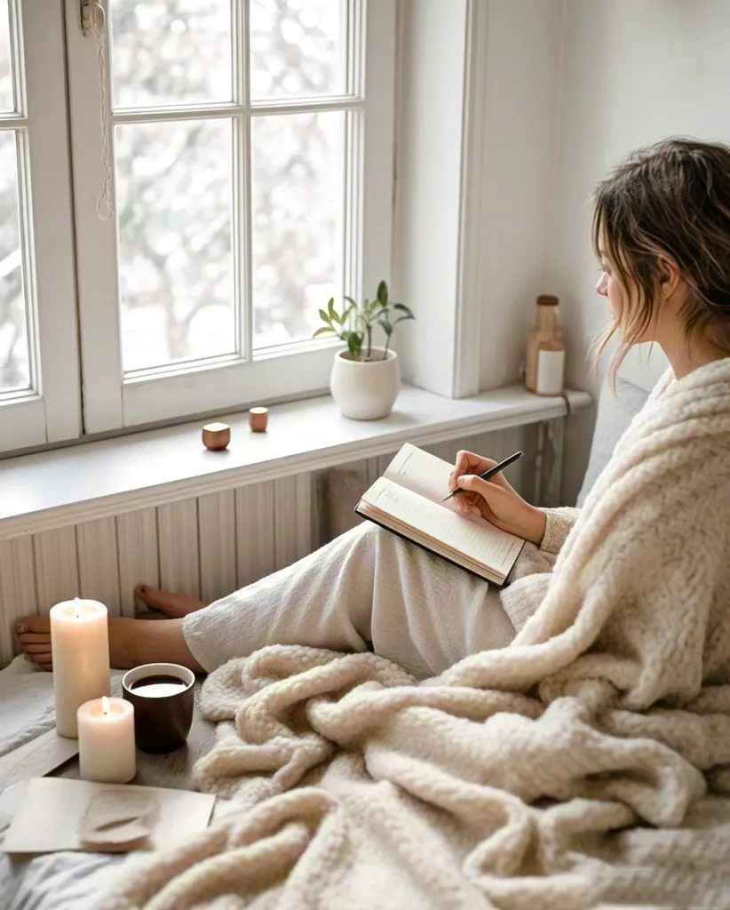 Cozy Winter Morning Reading Scene