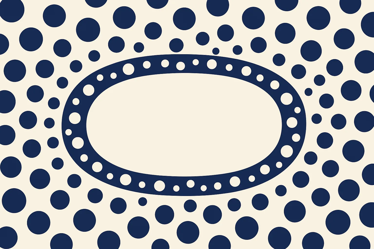 simple dotted frame illustration on white background