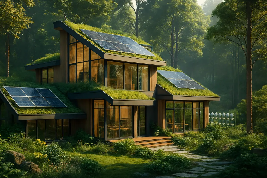 Eco woodland house