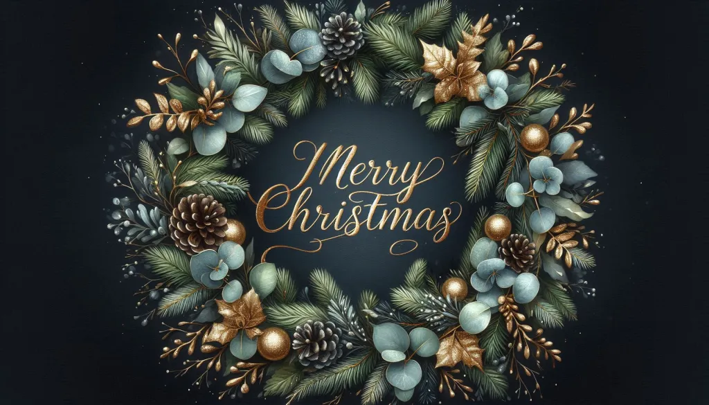 Elegant Dark Christmas Wreath