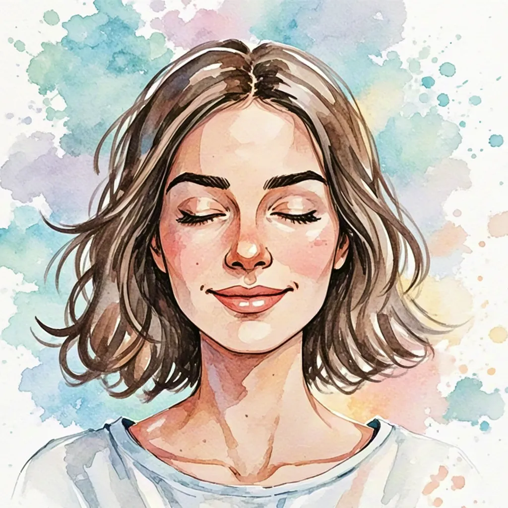 Female portrait watercolor || AI: ERNIE