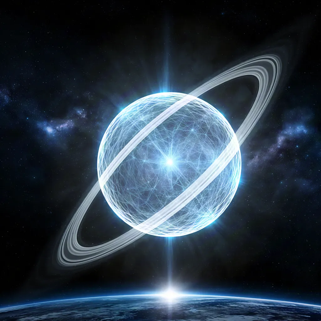 Glowing cosmic ring || ernie ai**