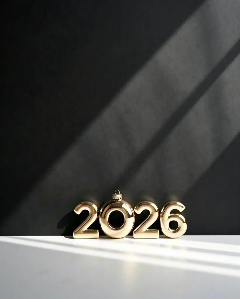 Golden 2026 Minimalist Display