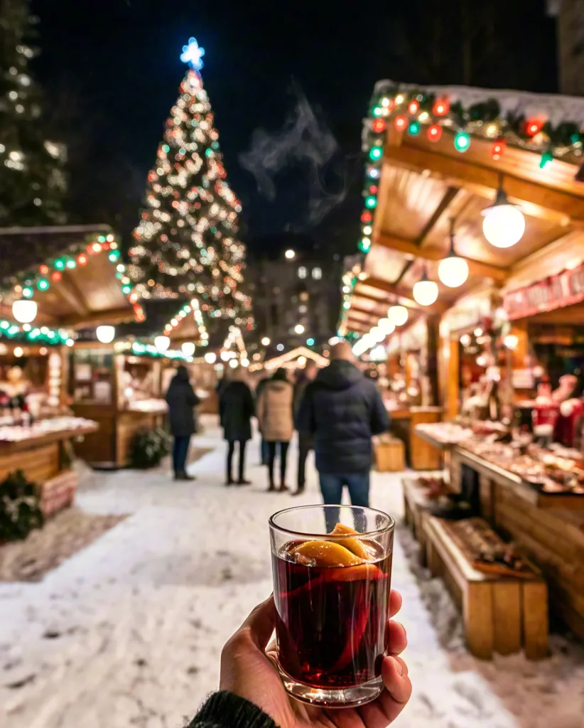 Hot Drink at Christmas Market