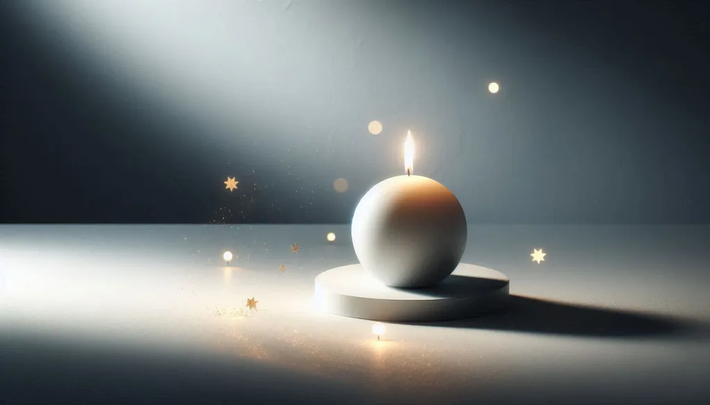 Minimal golden Christmas ornament on soft background