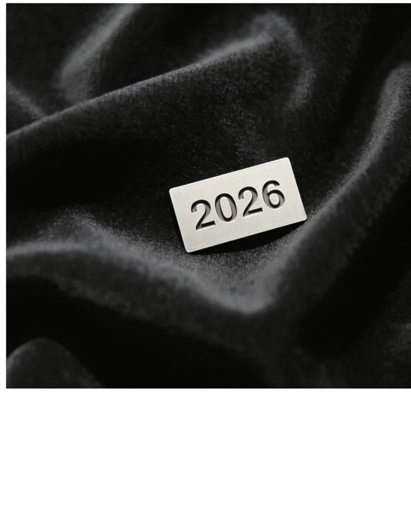 Minimalist Black and White 2026 Card