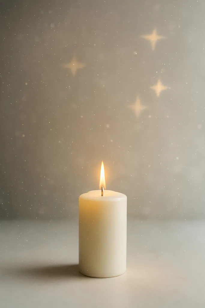 Minimalist Candle Still Life