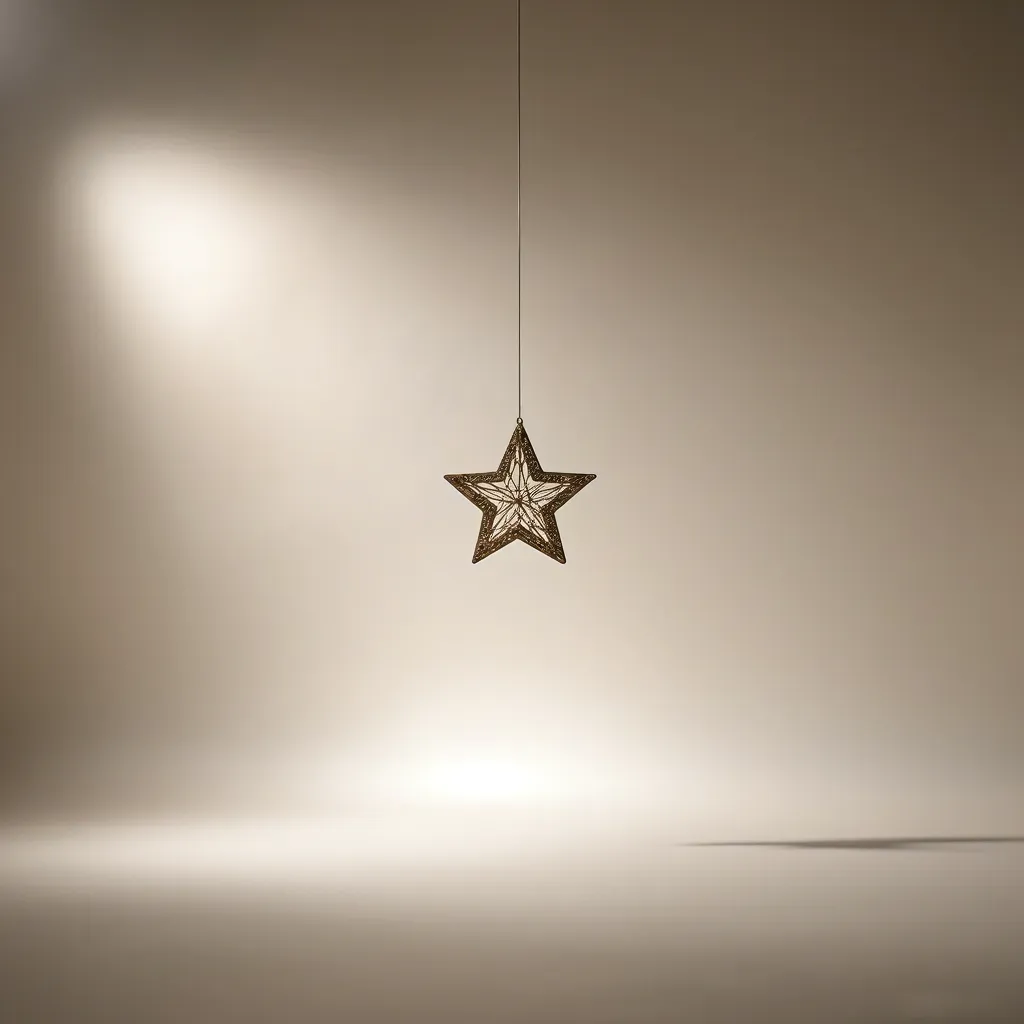 Minimalist Christmas Star Decoration