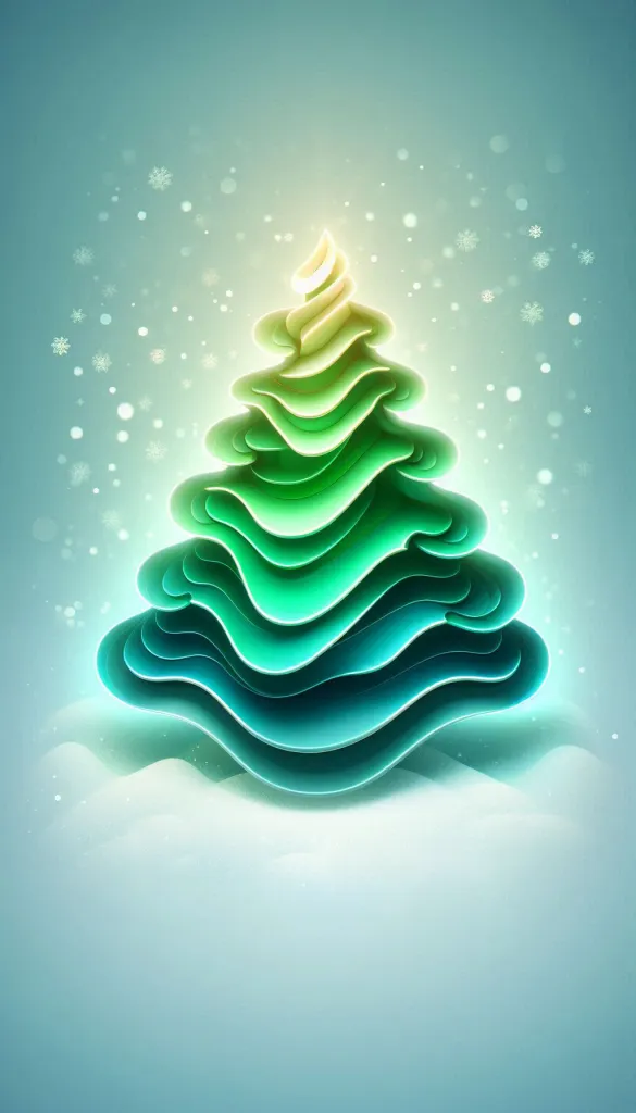 Modern 3D Christmas Tree Design