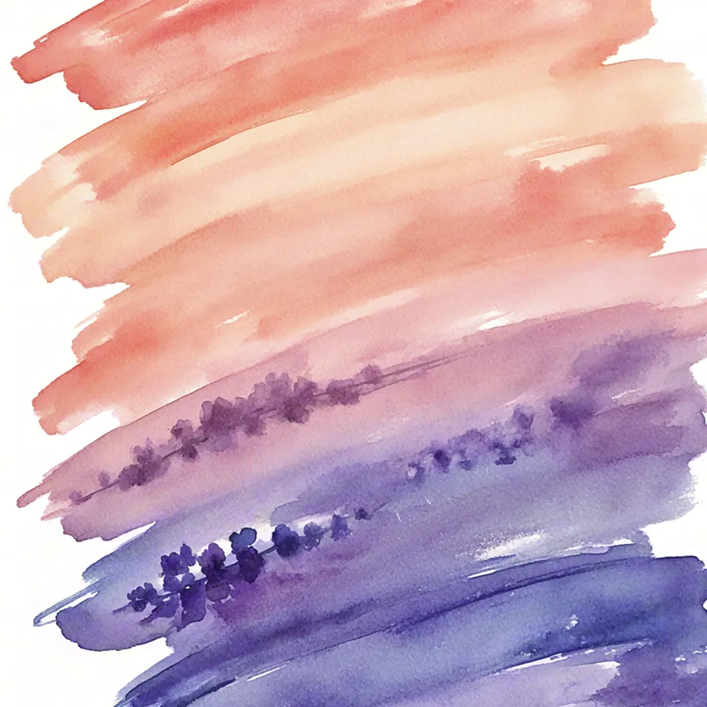 Pink and purple brush strokes
