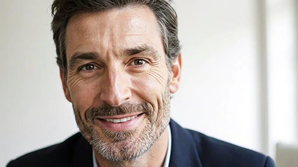 Portrait of smiling man || ai ernie