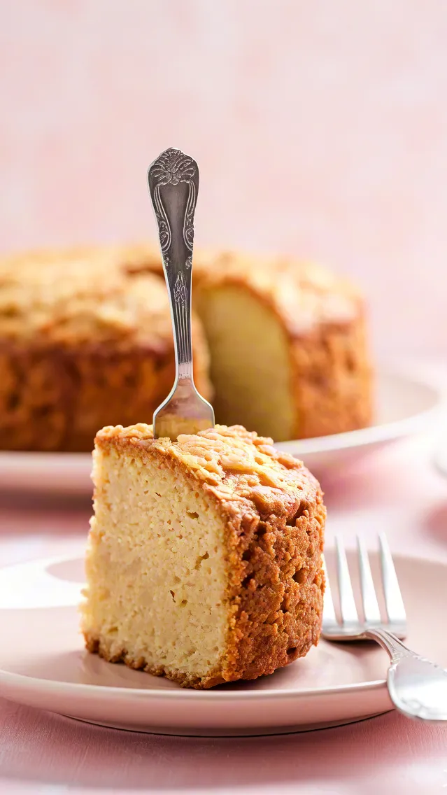 Tasty cake slice served on dessert plate