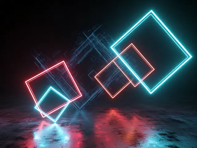 elegant square line forming a swirl on soft beige background