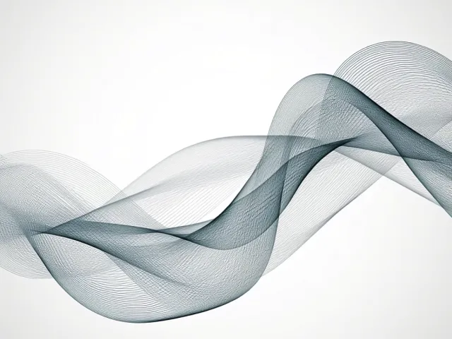 smooth abstract transparent wave design in gray tones