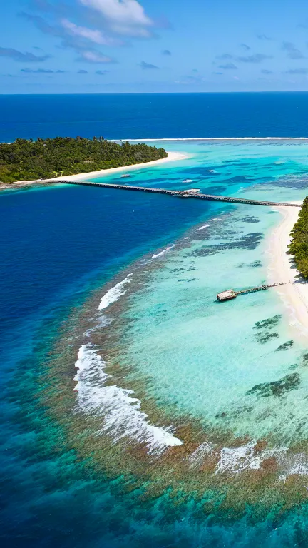 Tropical paradise island in the ocean