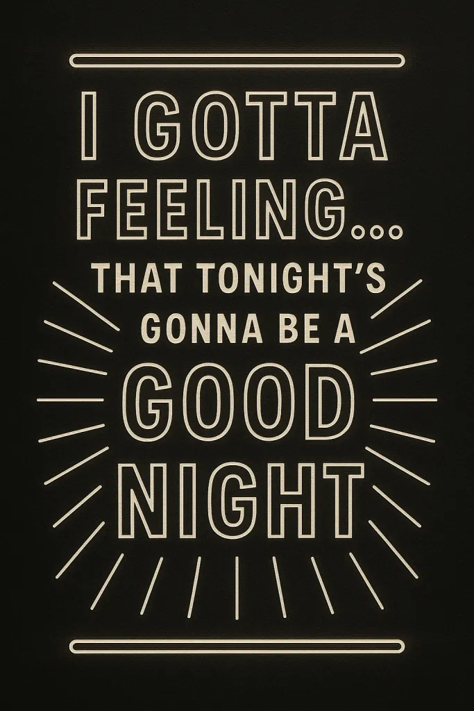 Typography poster “Good Night”