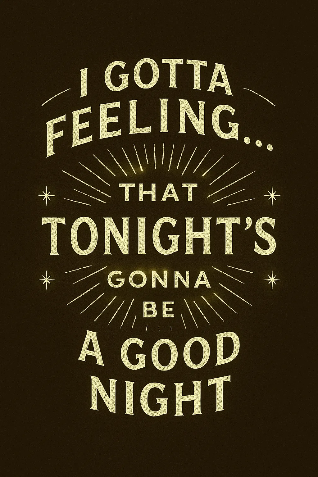 motivational dark poster with typographic quote