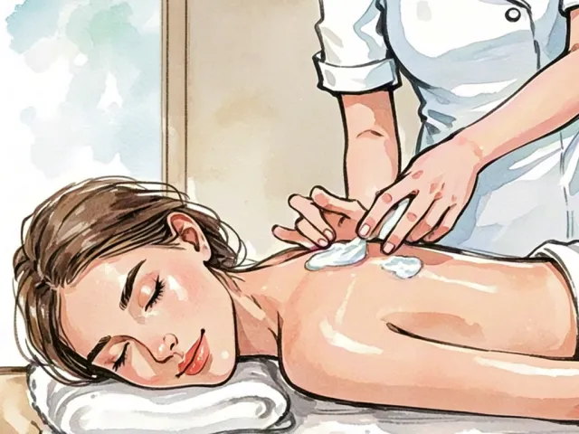 Watercolor spa relaxation cream