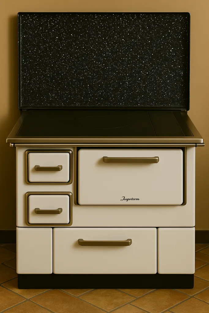 Vintage stove illustration