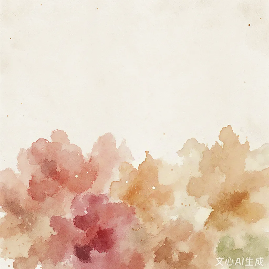 Warm earthy watercolor splashes