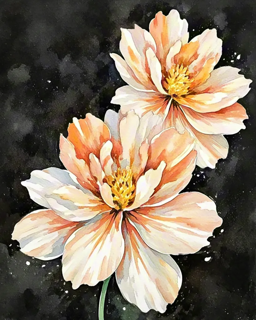 Watercolor floral illustration