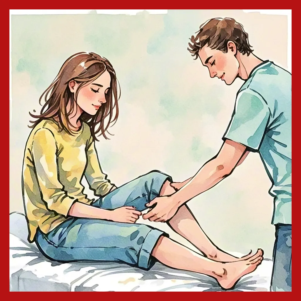 Watercolor friendly conversation illustration