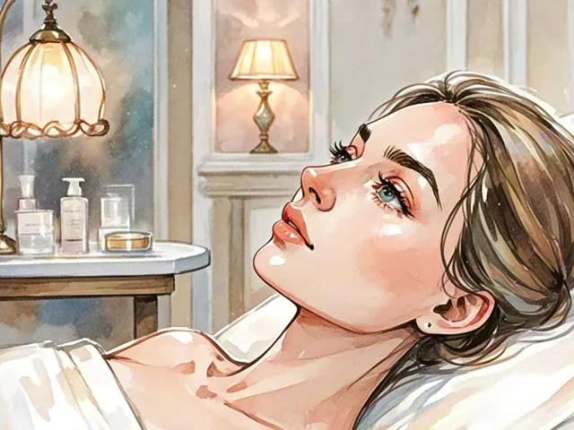 Calm watercolor portrait of a woman