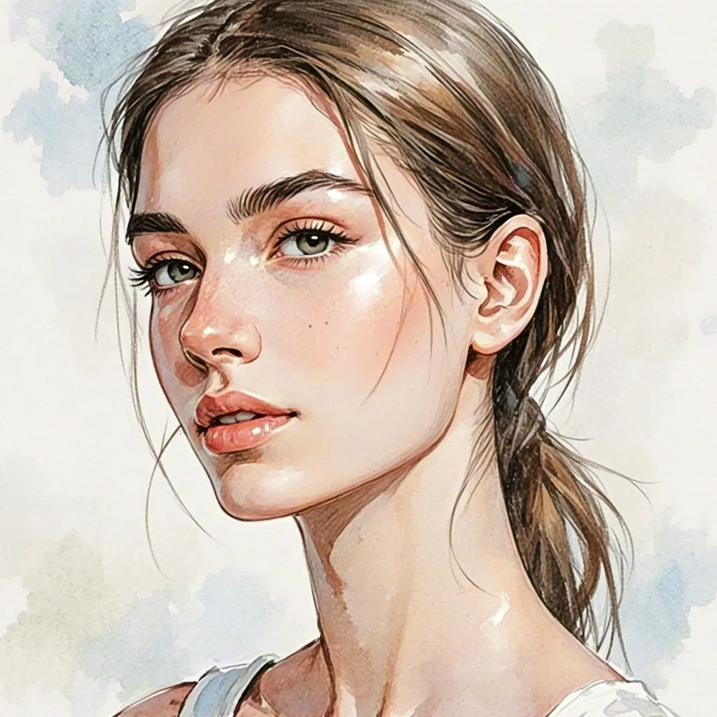 Woman portrait illustration