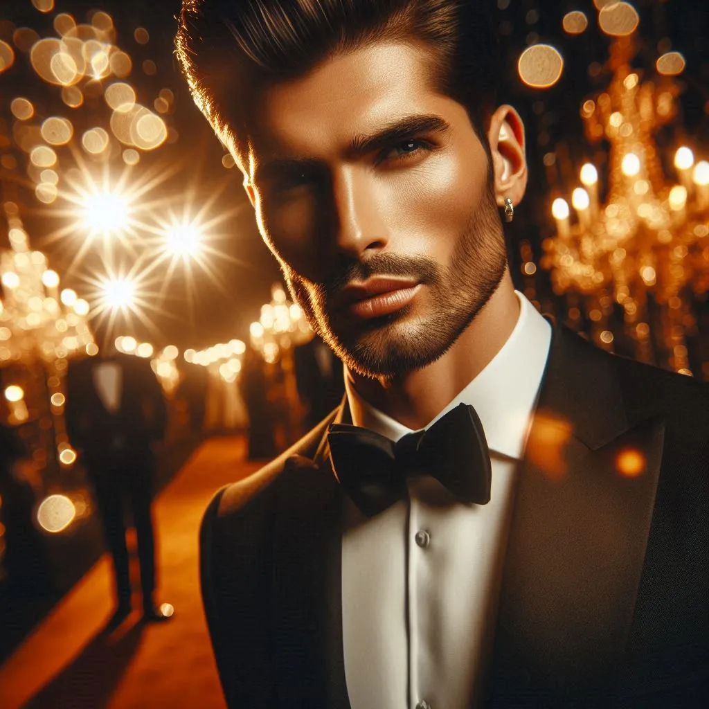 Cinematic Male Portrait in Warm Golden Light || ai