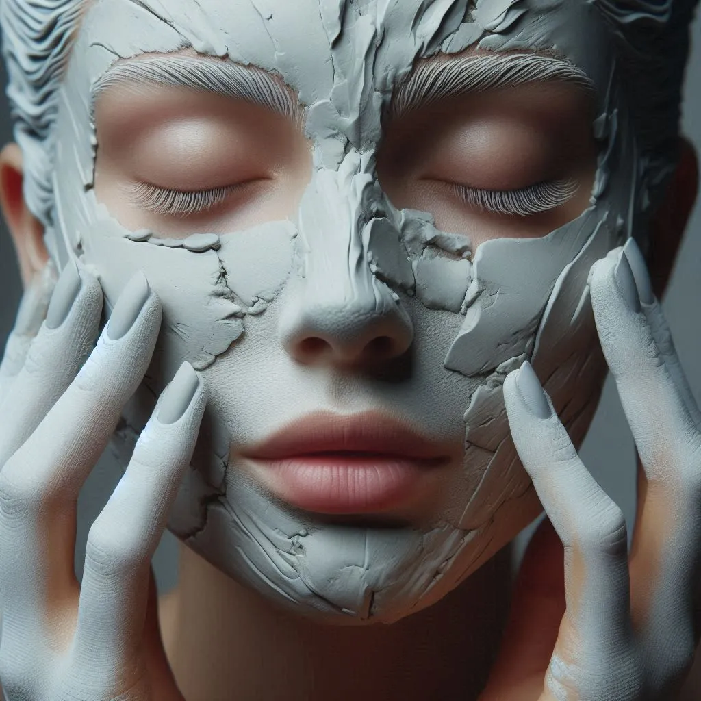Clay Facial Mask Beauty Close-Up