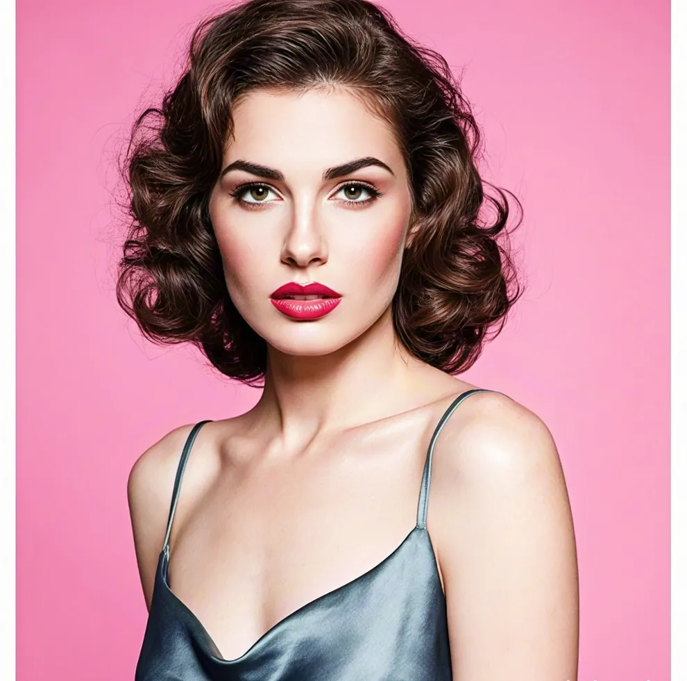 Elegant Beauty Portrait of Woman With Natural Makeup