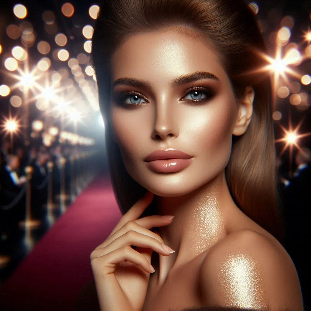 Luxury Beauty Portrait with Golden Glow || ai