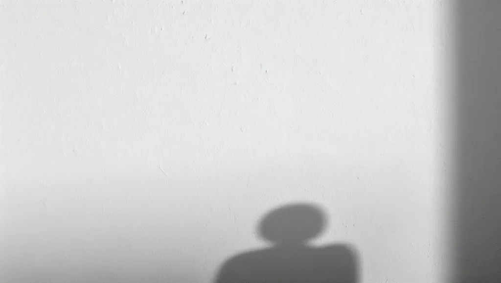 Minimal abstract background with soft light and subtle shadow