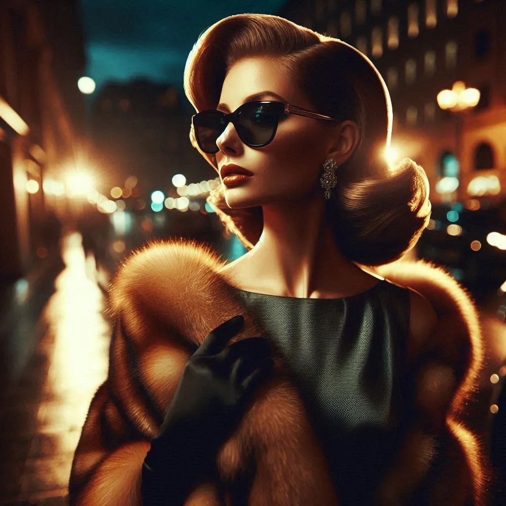 Night City Glamour Fashion Portrait || ai