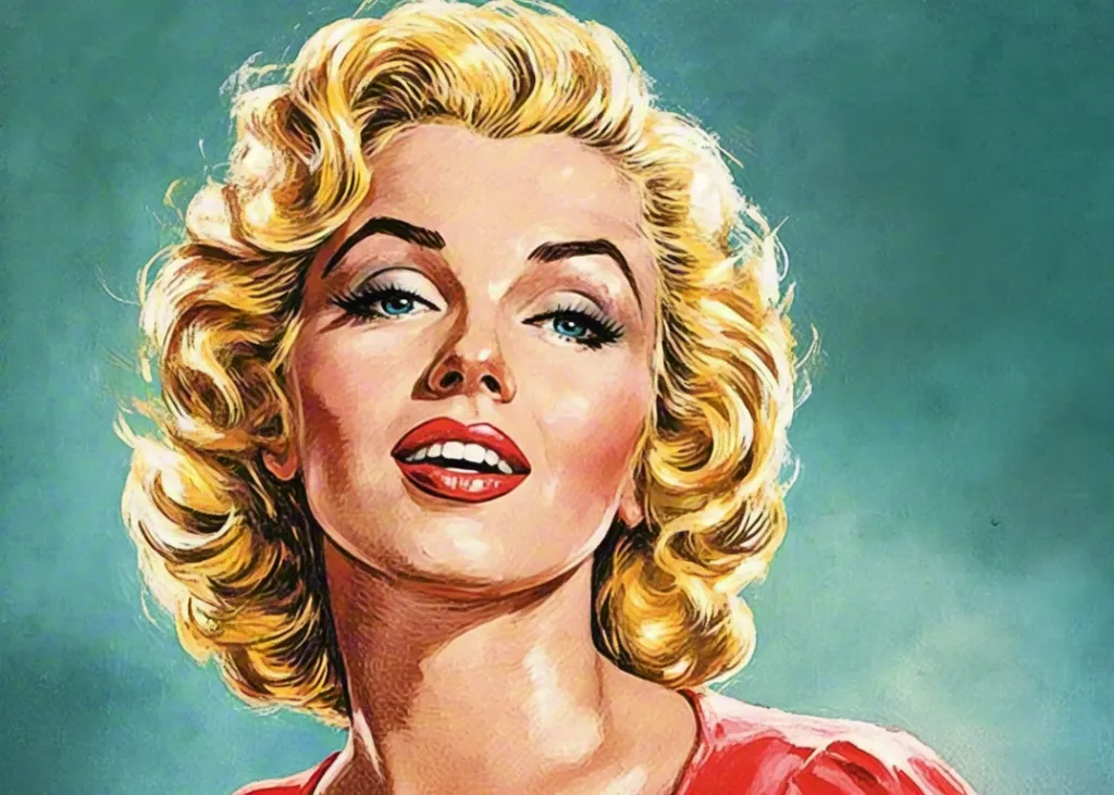 Retro Marilyn-Style Glam Portrait