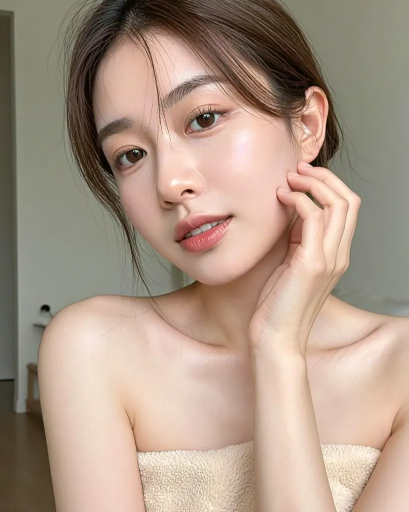 Soft Beauty Portrait of Young Asian Woman