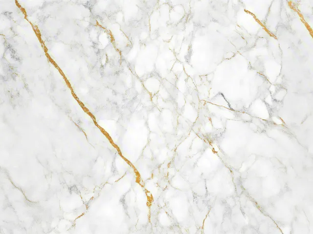 Elegant white marble surface with natural gold veins and soft texture