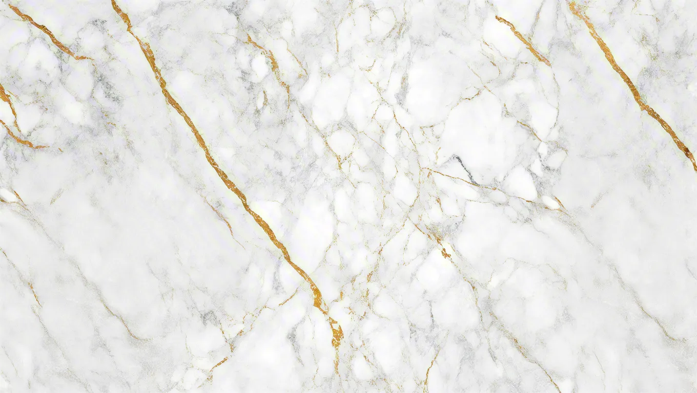 Elegant white marble surface with natural gold veins and soft texture